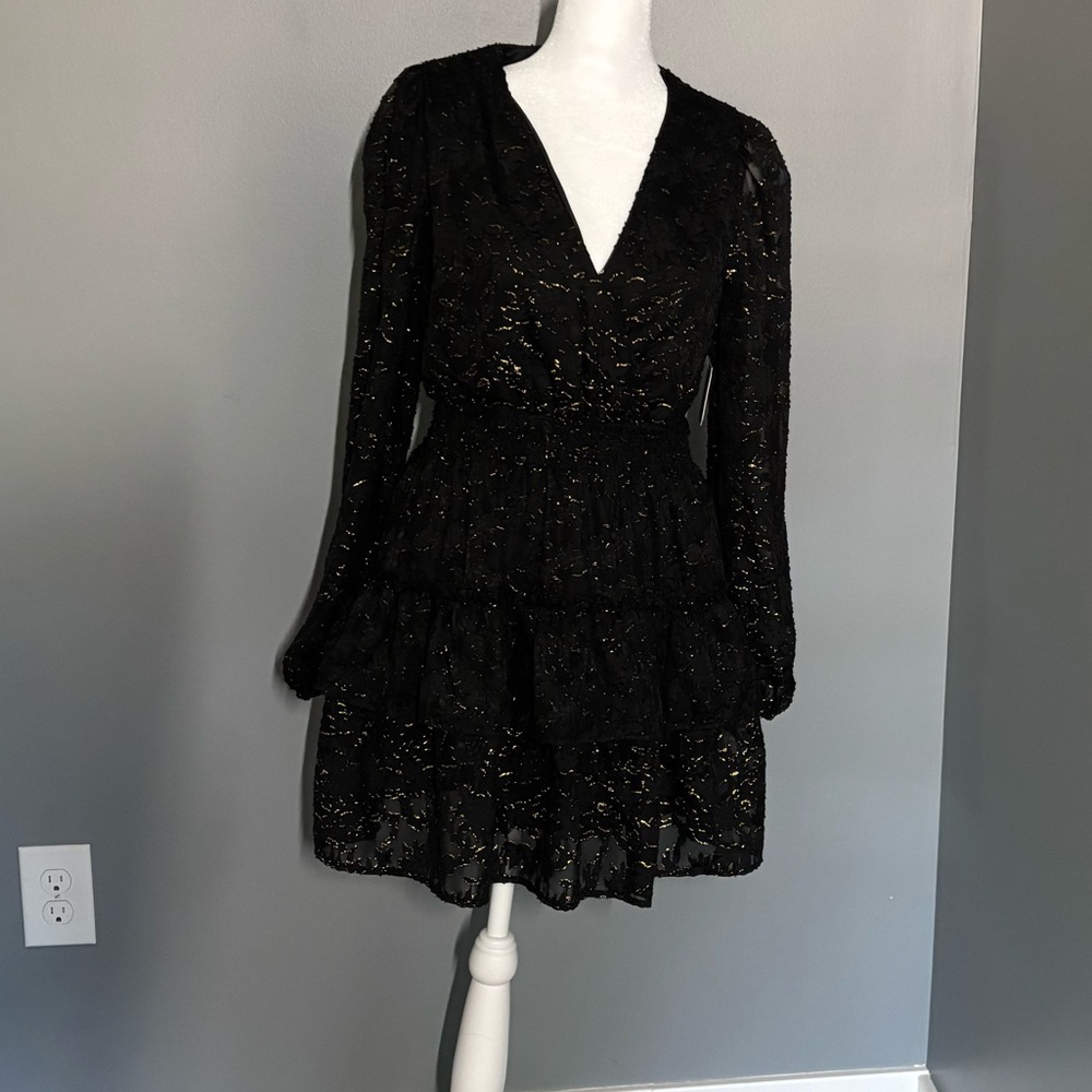 Elegant Black Lace Dress
